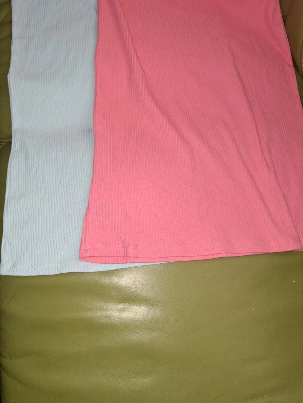 Old Navy Tank Dress Ribbed Set Of 2 Pink & Light Blue XL 14/16 NEW